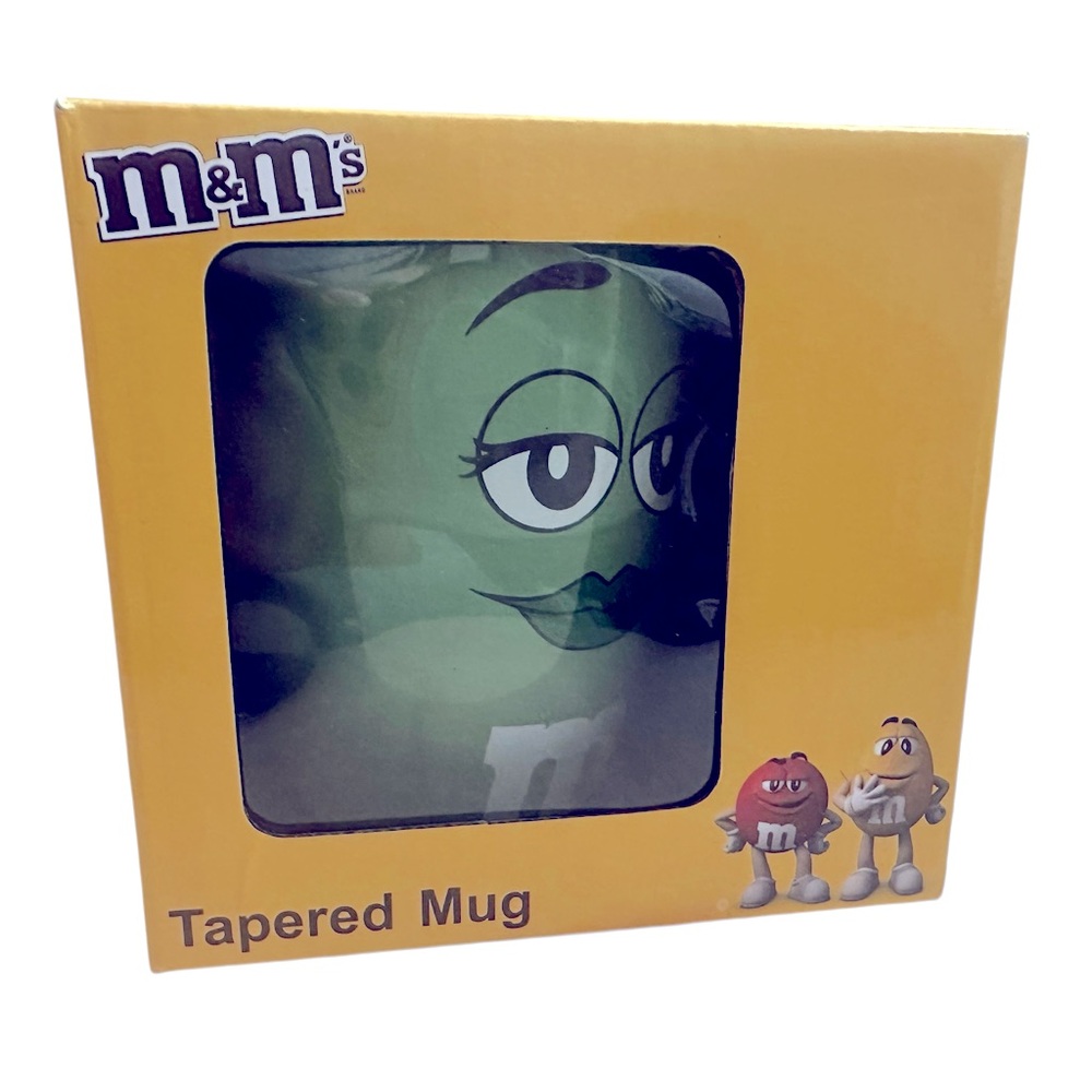 NEW M&M's Green Tapered Mug
